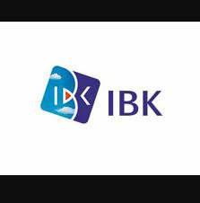IBK international bank icon with blue accent