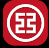 SCB bank payment icon with red background