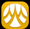 ICBC bank payment icon with orange background