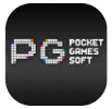 PG Soft Gaming partner icon with dark background