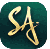 SA Gaming partner icon with blue and gold design